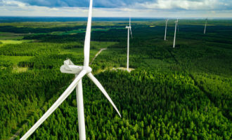 éoliennes en forêt