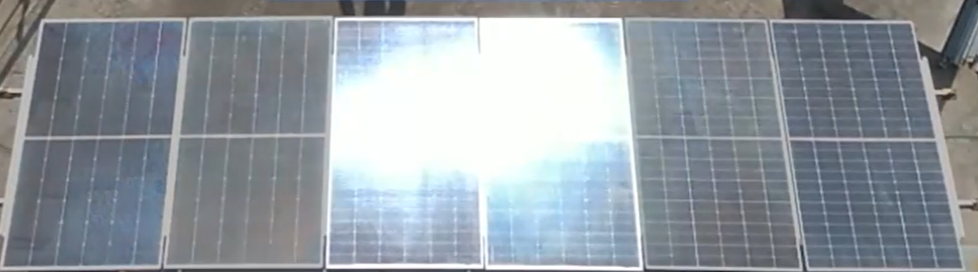 Panneaux photovoltaïques anti reflets, pas anti éblouissements